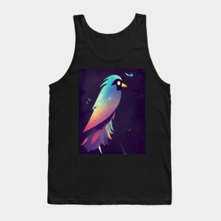 Starry Galaxy Crow Tank Top